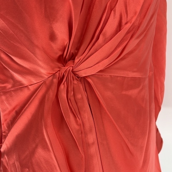 Cinq A Sept Stace Neon Coral One Shoulder Blouse Size Medium New with tags! - Picture 7 of 16